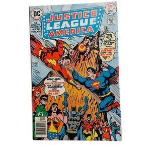 JUSTICE LEAGUE OF AMERICA #137 1976 DC COMICS SHAZAM VS SUPERMAN F+/ VF